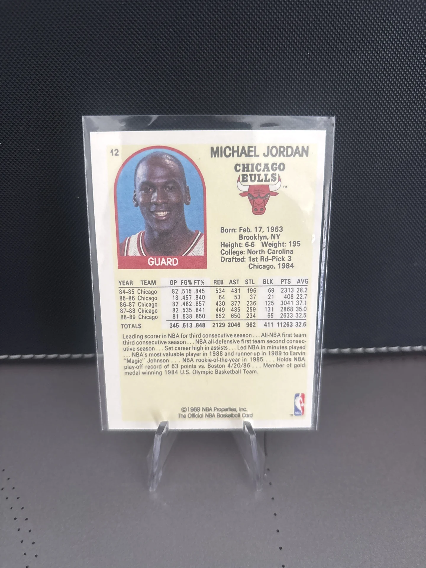Michael Jordan hátlap